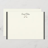 Individuelle Name-Flachnotizkarte Mitteilungskarte (Vorne/Hinten)