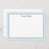Individuelle Name-Flachnotizkarte Mitteilungskarte (Vorne/Hinten)