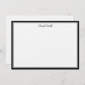 Individuelle Name-Flachnotizkarte Mitteilungskarte (Vorne/Hinten)