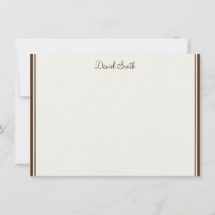 Individuelle Name-Flachnotizkarte Mitteilungskarte