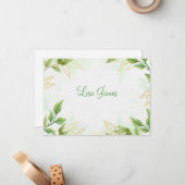 Individuelle Name-Flachnotizkarte Mitteilungskarte (Vorderseite/Rückseite Beispiel)