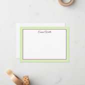 Individuelle Name-Flachnotizkarte Mitteilungskarte (Vorderseite/Rückseite Beispiel)