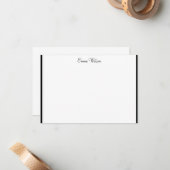 Individuelle Name-Flachnotizkarte Mitteilungskarte (Vorderseite/Rückseite Beispiel)