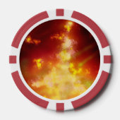 Individuelle Name Flame Pokerchips (Vorderseite)