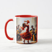 Individuelle Name Flamenco Latina Tanzabend Spanis Tasse (Links)