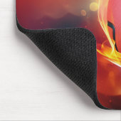 Individuelle Name Flaming Basketball Mousepad (Ecke)