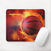 Individuelle Name Flaming Basketball Mousepad (Mit Mouse)