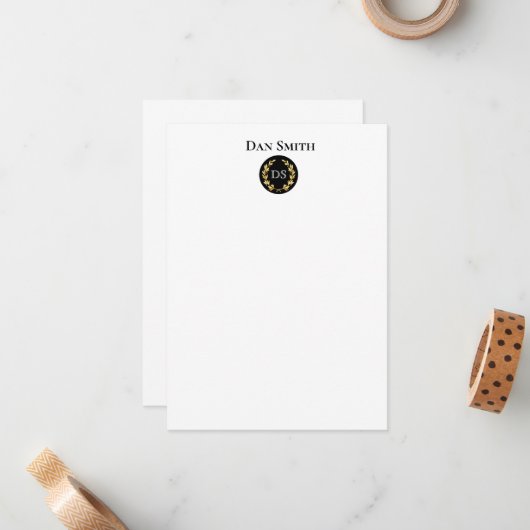 Individuelle Name Flat Mitteilungskarten (Vorderseite/Rückseite Beispiel)