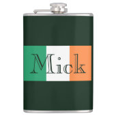 Individuelle Name-Fleck Flachmann (Vorderseite)