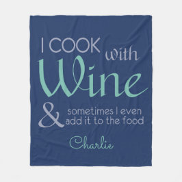 Individuelle Name-Fleece-Decke für Wein Fleecedecke