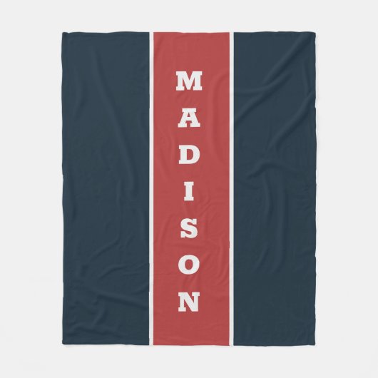 Individuelle Name-Fleecedecke Fleecedecke (Vorderseite)