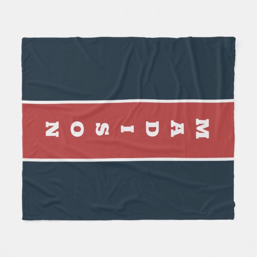 Individuelle Name-Fleecedecke Fleecedecke (Vorderseite (Horizontal))