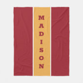 Individuelle Name-Fleecedecke Fleecedecke (Vorderseite)