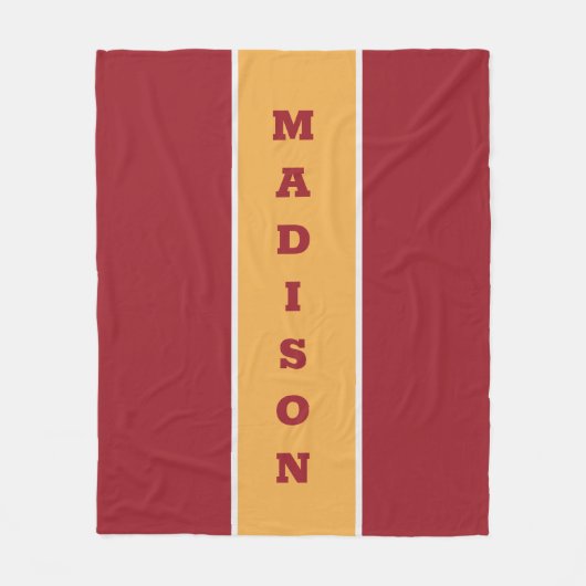 Individuelle Name-Fleecedecke Fleecedecke (Vorderseite)