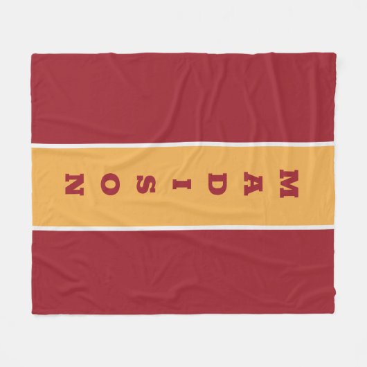 Individuelle Name-Fleecedecke Fleecedecke (Vorderseite (Horizontal))