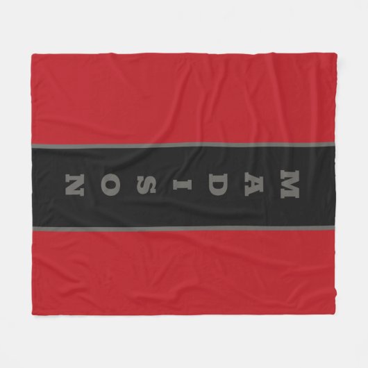 individuelle Name-Fleecedecke Fleecedecke (Vorderseite (Horizontal))