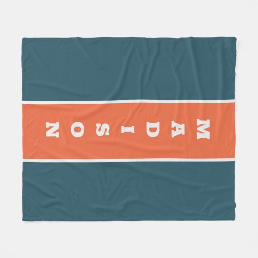 Individuelle Name-Fleecedecke Fleecedecke (Vorderseite (Horizontal))