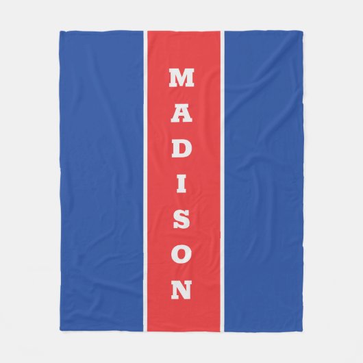 individuelle Name-Fleecedecke Fleecedecke (Vorderseite)