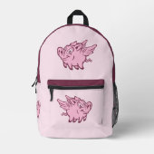 Individuelle Name Fliegende Schweine Bedruckter Rucksack (Vorderseite)