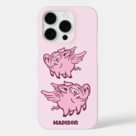 Individuelle Name Fliegende Schweine iPhone 16 Pro Hülle