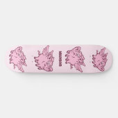 Individuelle Name Fliegende Schweine Skateboard (Horizontal)