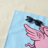Individuelle Name Fliegende Schweine Strandtuch (Beispiel)