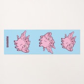 Individuelle Name Fliegende Schweine Yogamatte (Rückseite (Horizontal))