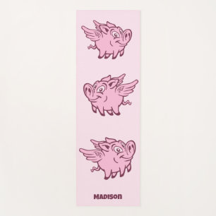 Individuelle Name Fliegende Schweine Yogamatte