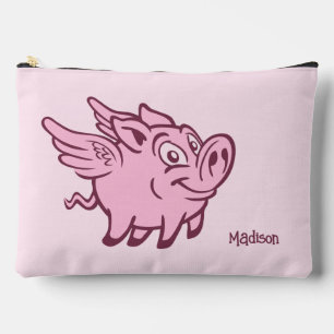 Individuelle Name Fliegende Schweine Zubehörtasche
