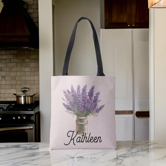 Individuelle Name Floral Bag, Geschenk für Frauen Tasche