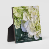 Individuelle Name Floral Bible Verse Everlasting L Fotoplatte (Vorderseite)