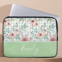 Individuelle Name Floral Electronics Bag