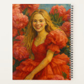 Individuelle Name Floral Planner Planer (Rückseite)