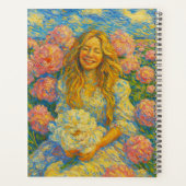 Individuelle Name Floral Planner Planer (Rückseite)