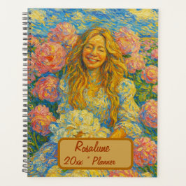 Individuelle Name Floral Planner Planer