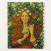 Individuelle Name Floral Planner Planer (Rückseite)