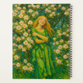 Individuelle Name Floral Planner Planer (Rückseite)