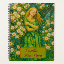 Individuelle Name Floral Planner