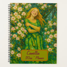 Individuelle Name Floral Planner Planer