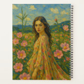 Individuelle Name Floral Planner Planer (Rückseite)