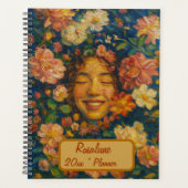 Individuelle Name Floral Planner Planer (Vorderseite)