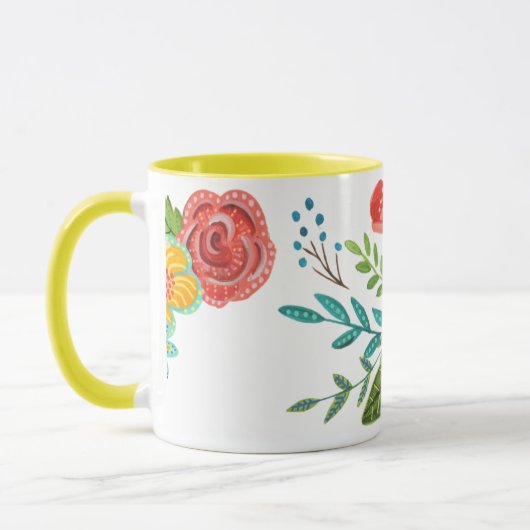 Individuelle Name Floral | TASSE (Links)