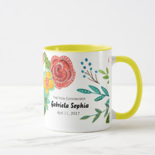 Individuelle Name Floral   TASSE