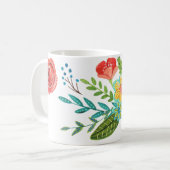 Individuelle Name Floral | TASSE (Vorderseite Links)