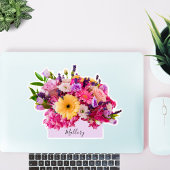 Individuelle Name Floral Wasserfarbe Schönheit Aufkleber