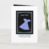 INDIVIDUELLE NAME Flower Girl PERIWINKLE BLAUE Dre Einladung (Rückseite)