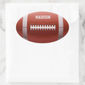 Individuelle Name Football Aufkleber (Tasche)