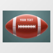 Individuelle Name Football Fensteraufkleber (Blatt)