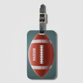 Individuelle Name Football Gepäckanhänger (Vorderseite Vertikal)