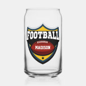 Individuelle Name Football-Logo Dosenglas (Vorderseite)